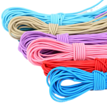 2.5mm High Elasticity Polyester Elastic Cord String Elastic Rubber Rope